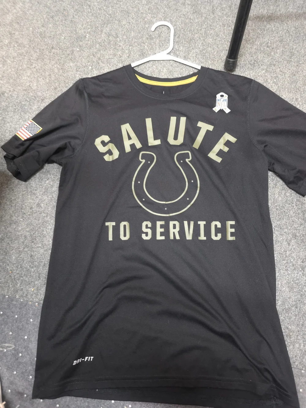 NFL Colts Salute To Service Black Graphic Tee